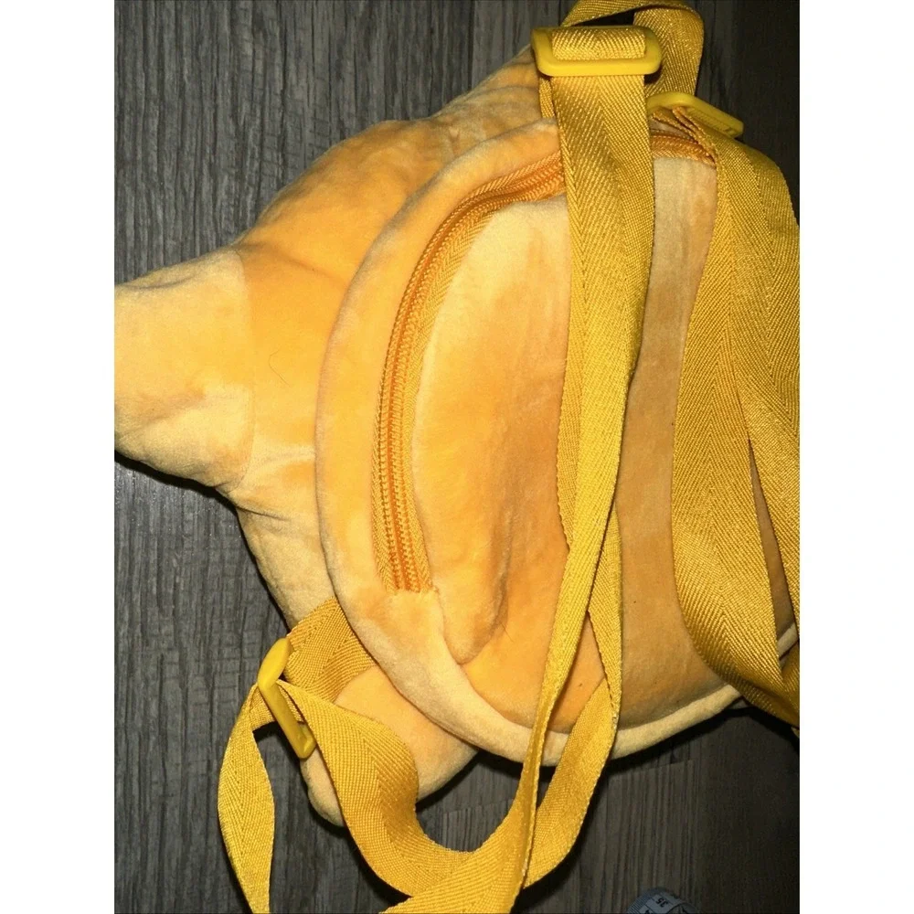 Disney Wish Star Kids Plush Mini Backpack Bag Yellow Gold 12
